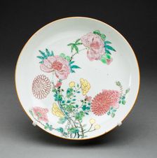Dish, China, c. 1725, Qing dynasty (1644-1911), Yongzhen period (1723-1735). Creator: Unknown