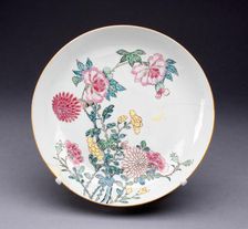 Dish, China, c. 1725, Qing Dynasty (1644-1911), Yongzhen period (1723-1735). Creator: Unknown