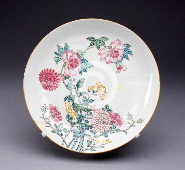 Dish, China, c. 1725, Qing Dynasty (1644-1911), Yongzhen period (1723-1735). Creator: Unknown.