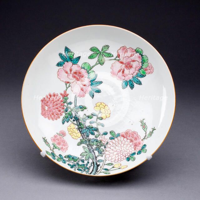 Dish, China, c. 1725, Qing Dynasty (1644-1911), Yongzhen period (1723-1735). Creator: Unknown.