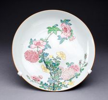 Dish, China, c. 1725, Qing Dynasty (1644-1911), Yongzhen period (1723-1735). Creator: Unknown