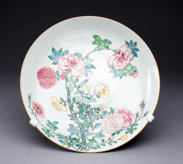 Dish, China, c. 1725, Qing Dynasty (1644-1911), Yongzhen period (1723-1735). Creator: Unknown.