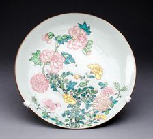 Dish, China, c. 1725, Qing Dynasty (1644-1911), Yongzhen period (1723-1735). Creator: Unknown