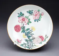 Dish, China, c. 1725, Qing Dynasty (1644-1911), Yongzhen period (1723-1735). Creator: Unknown
