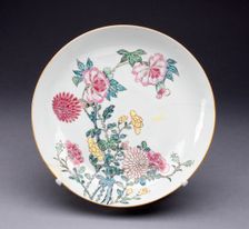 Dish, China, c. 1725, Qing Dynasty (1644-1911), Yongzhen period (1723-1735). Creator: Unknown