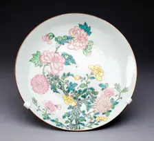 Dish, China, c. 1725, Qing Dynasty (1644-1911), Yongzhen period (1723-1735). Creator: Unknown