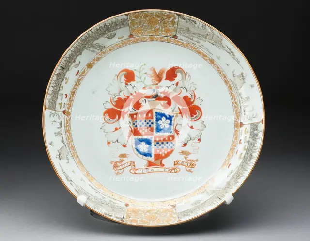Dish, China, c. 1733. Creator: Jingdezhen Porcelain.