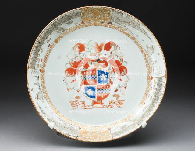 Dish, China, c. 1733. Creator: Jingdezhen Porcelain.