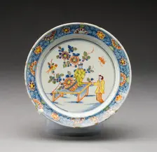 Dish, Delft, Early 18th century. Creator: Delftware