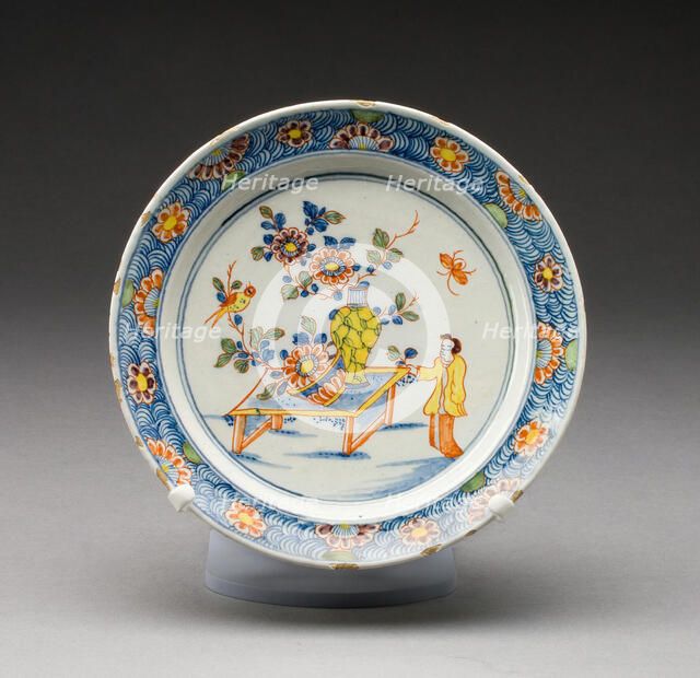 Dish, Delft, Early 18th century. Creator: Delftware.