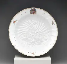 Dish from the Swan Service, Meissen, 1738. Creator: Meissen Porcelain