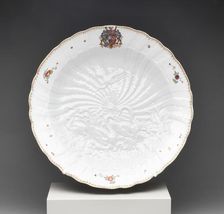 Dish from the Swan Service, Meissen, 1738. Creator: Meissen Porcelain