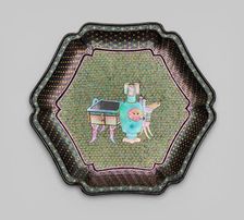 Dish Inlaid with Images of Ancient Bronzes, Qing dynasty (1644-1911). Creator: Unknown