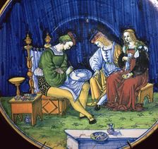 Dish known as the Portrait Painter, 15th century