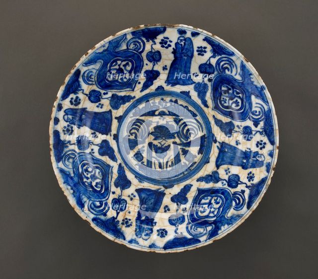 Dish, Safavid period, late 17th-early 18th century. Creator: Unknown.