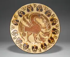 Dish, Staffordshire, 1690/1710. Creator: Staffordshire Potteries