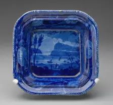 Dish, Staffordshire, Mid 19th century. Creator: Staffordshire Potteries