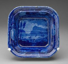 Dish, Staffordshire, Mid 19th century. Creator: Staffordshire Potteries