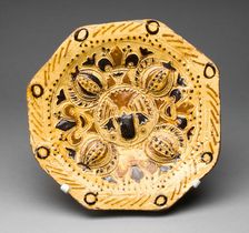 Dish, Staffordshire, c. 1715. Creator: John Simpson III