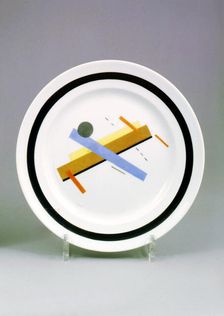 Dish Suprematism 1920s. Artist: Il'ya Chashnik