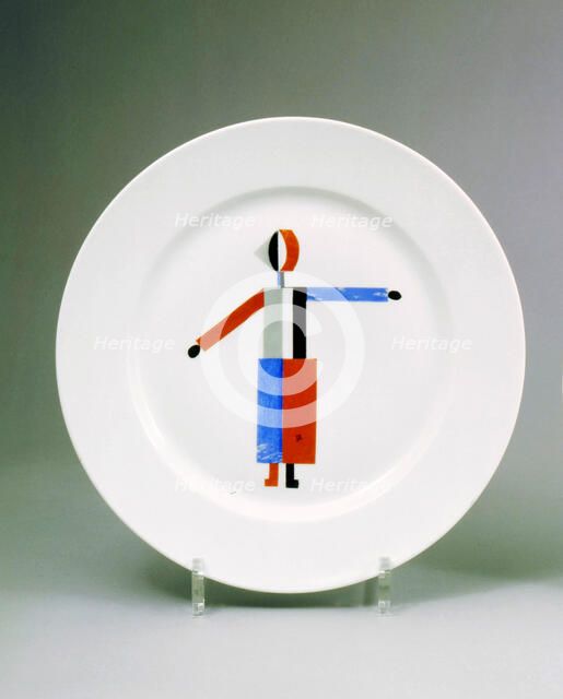 'Dish Suprematism', late 1920s.  Creator: Nikolay Suetin.