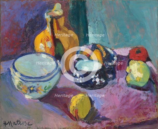 Dishes and Fruit, 1901. Creator: Henri Matisse.