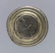 Disk terminal, Late Roman, late 4th-early 5th century. Creator: Unknown