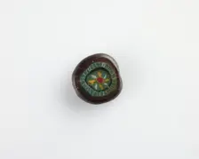 Disk-bead, with a longitudinal bore, Ptolemaic Dynasty or Roman Period, 305 BCE-19 CE. Creator: Unknown