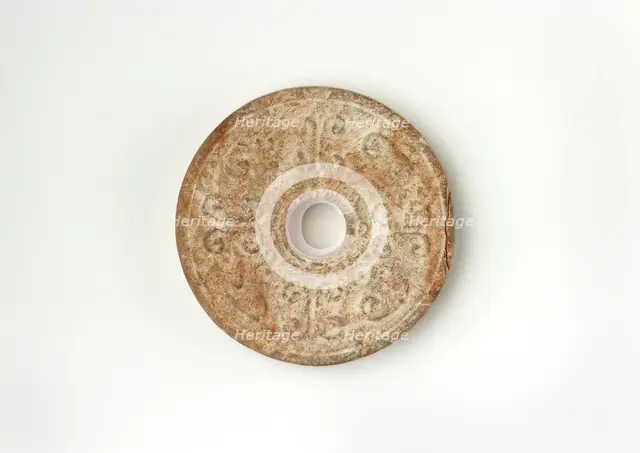 Disk (bi), Western Han dynasty, 206 BCE-9 CE. Creator: Unknown.