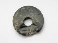 Disk (bi ?) with incised glyph (fragment), Late Neolithic period, ca. 3300-2250 BCE. Creator: Unknown
