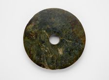 Disk (bi ?) with incised glyph, Late Neolithic period, ca. 3300-2250 BCE. Creator: Unknown