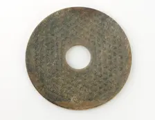 Disk (bi) with knobs, Warring States period or early Han dynasty, 475-100 BCE. Creator: Unknown