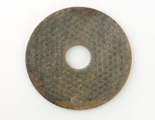 Disk (bi) with knobs, Warring States period or early Han dynasty, 475-100 BCE. Creator: Unknown