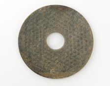 Disk (bi) with knobs, Warring States period or early Han dynasty, 475-100 BCE. Creator: Unknown