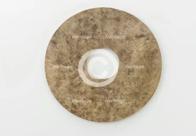 Disk (bi) with spirals, Eastern Zhou dynasty, 475-221 BCE. Creator: Unknown.