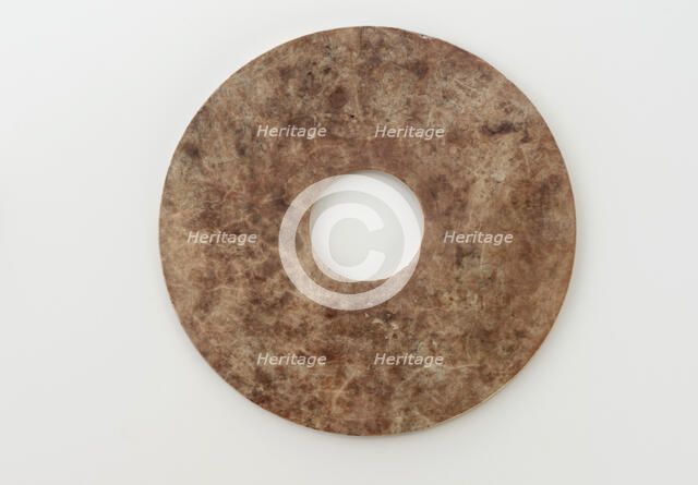 Disk (bi) with spirals, Eastern Zhou dynasty, 475-221 BCE. Creator: Unknown.