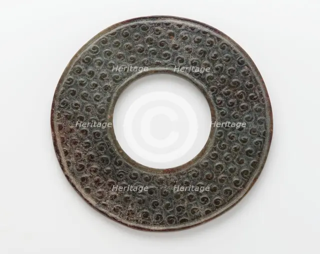 Disk (bi), Eastern Zhou dynasty, 4th-3rd century BCE. Creator: Unknown.