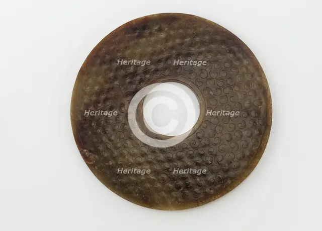 Disk (bi), Eastern Zhou dynasty, 3rd century BCE. Creator: Unknown.
