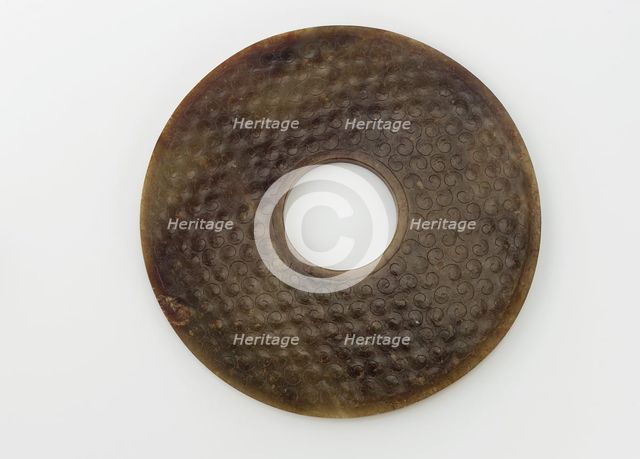 Disk (bi), Eastern Zhou dynasty, 3rd century BCE. Creator: Unknown.