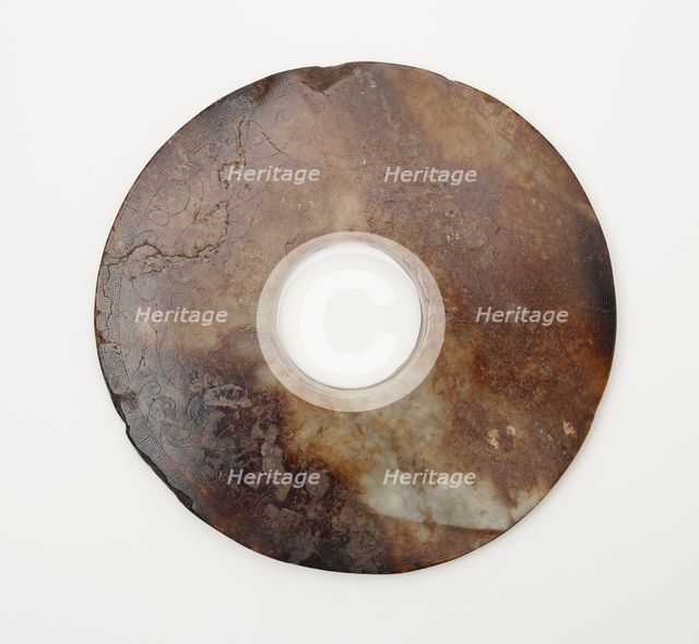 Disk (bi), Han dynasty, 206 BCE-220 CE. Creator: Unknown.