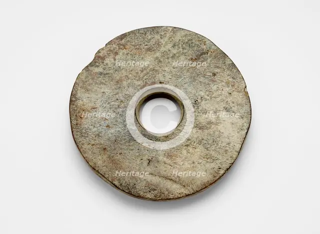 Disk (bi ?), Late Neolithic period, ca. 3300-2250 BCE. Creator: Unknown.