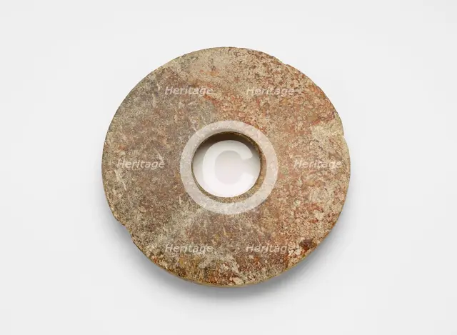 Disk (bi ?), Late Neolithic period, ca. 3300-2250 BCE. Creator: Unknown.