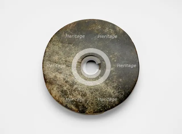 Disk (bi ?), Late Neolithic period, ca. 3300-2250 BCE. Creator: Unknown.