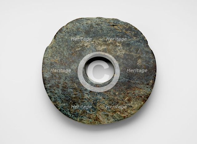 Disk (bi ?), Late Neolithic period, ca. 3300-2250 BCE. Creator: Unknown.