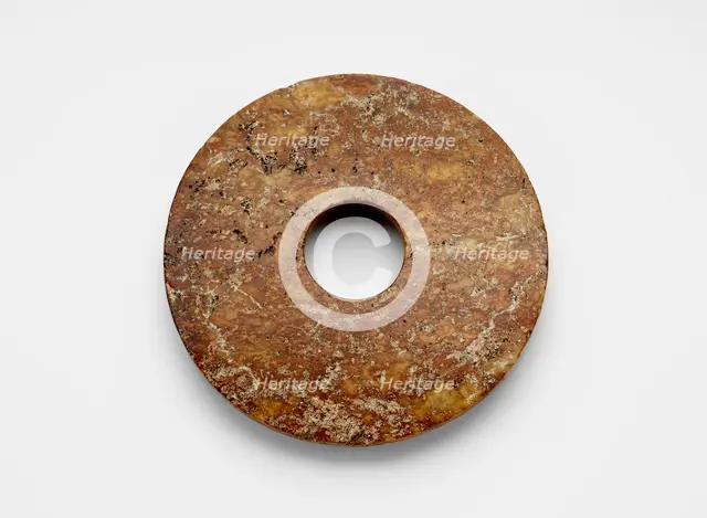 Disk (bi ?), Late Neolithic period, ca. 3300-2250 BCE. Creator: Unknown.