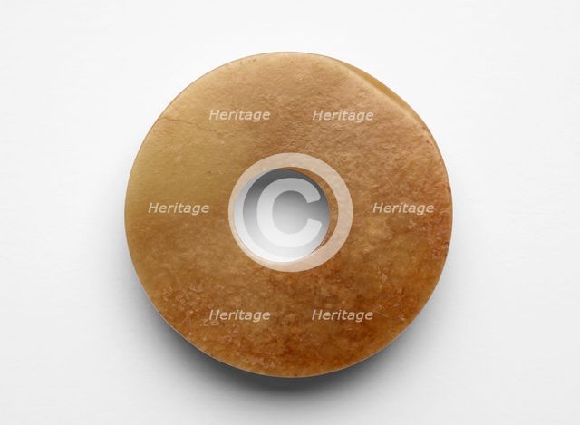 Disk (bi ?), Probably Shang dynasty, ca. 1600-ca. 1050 BCE. Creator: Unknown.