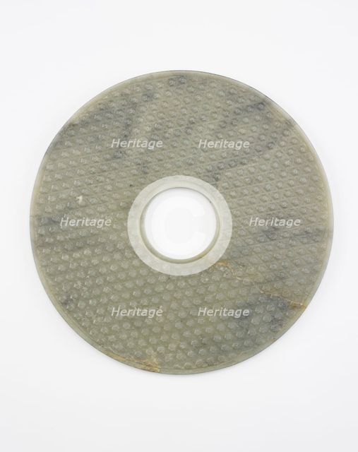 Disk (bi), Qing dynasty, 1736-1795. Creator: Unknown.