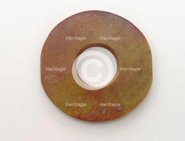 Disk (bi), Shang dynasty, ca. 1600-1050 BCE. Creator: Unknown.