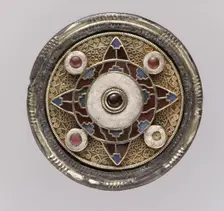 Disk Brooch, Anglo-Saxon, early 600s. Creator: Unknown