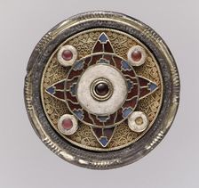 Disk Brooch, Anglo-Saxon, early 600s. Creator: Unknown